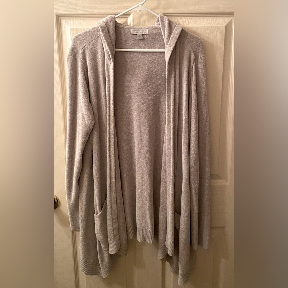 NWOT 💐Barefoot Dreams SPRING CozyChic Ultra Lite Hooded Seashore Cardigan